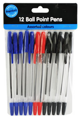 Ballpoint Pens - Pack of 12